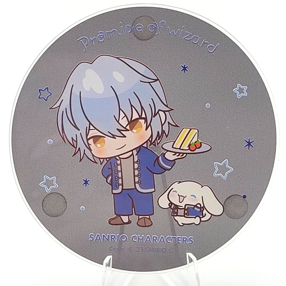 Nero & Cinnamoroll - Promise of Wizard x Sanrio Gray Acrylic Coaster